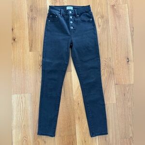 Mid-rise Button Fly Faded Black Pistola Denim Jean